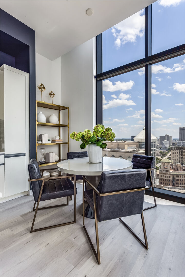 Dining Area Can Seat Four Guests.