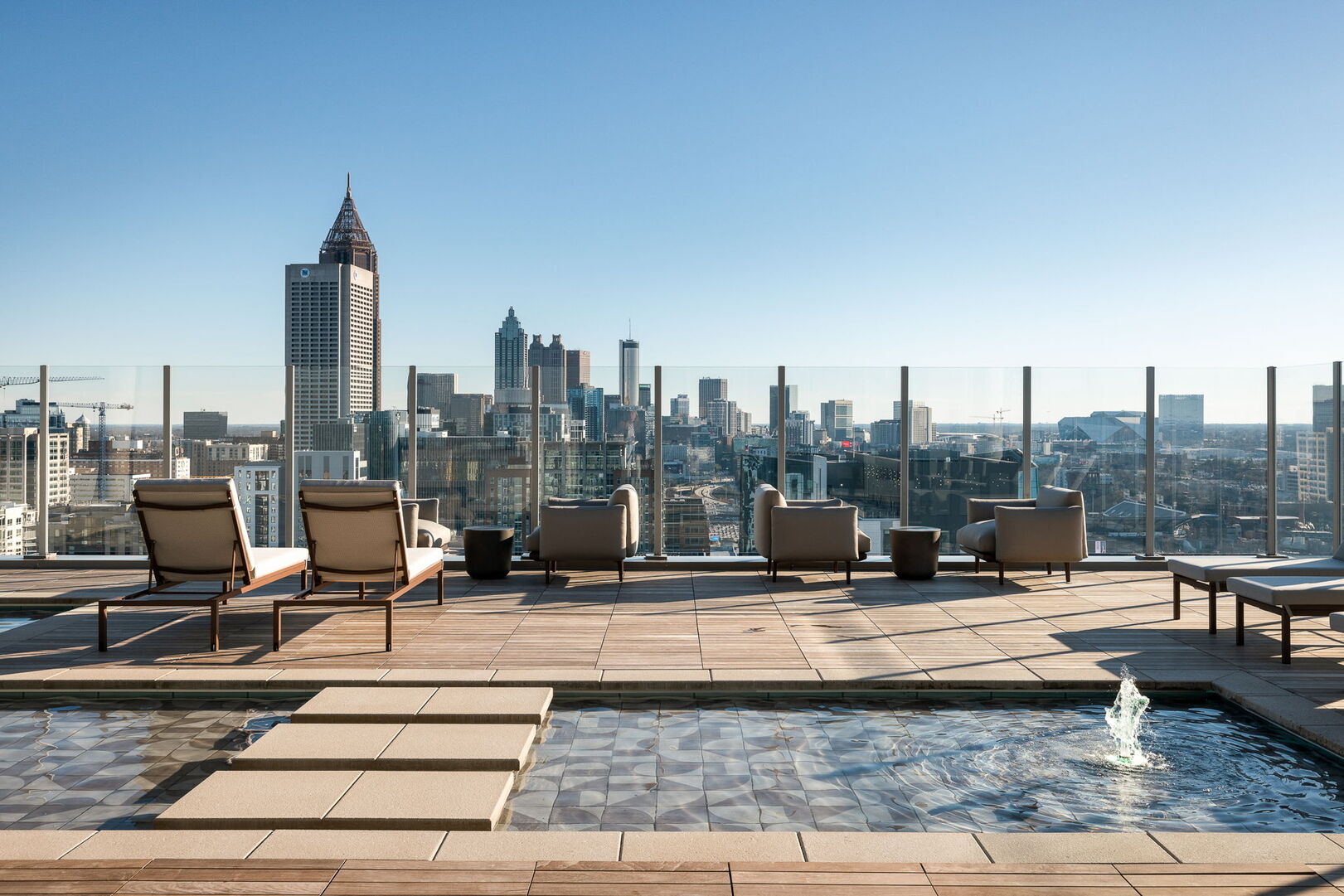 Sky deck offering 360-degree views of Midtown Atlanta