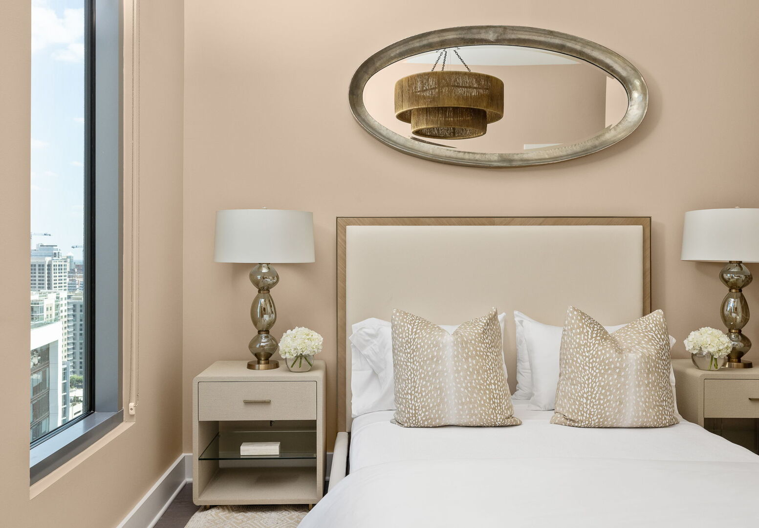 Guest suite with a queen bed and a 55 4K UHD TV