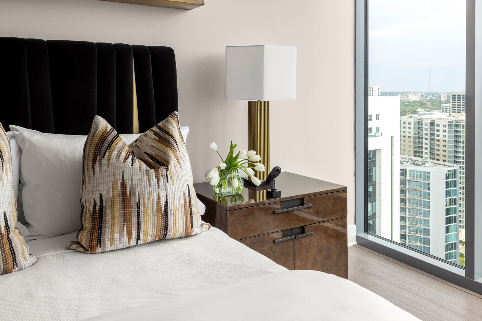 Guest suite with a queen bed and a 55 4K UHD TV