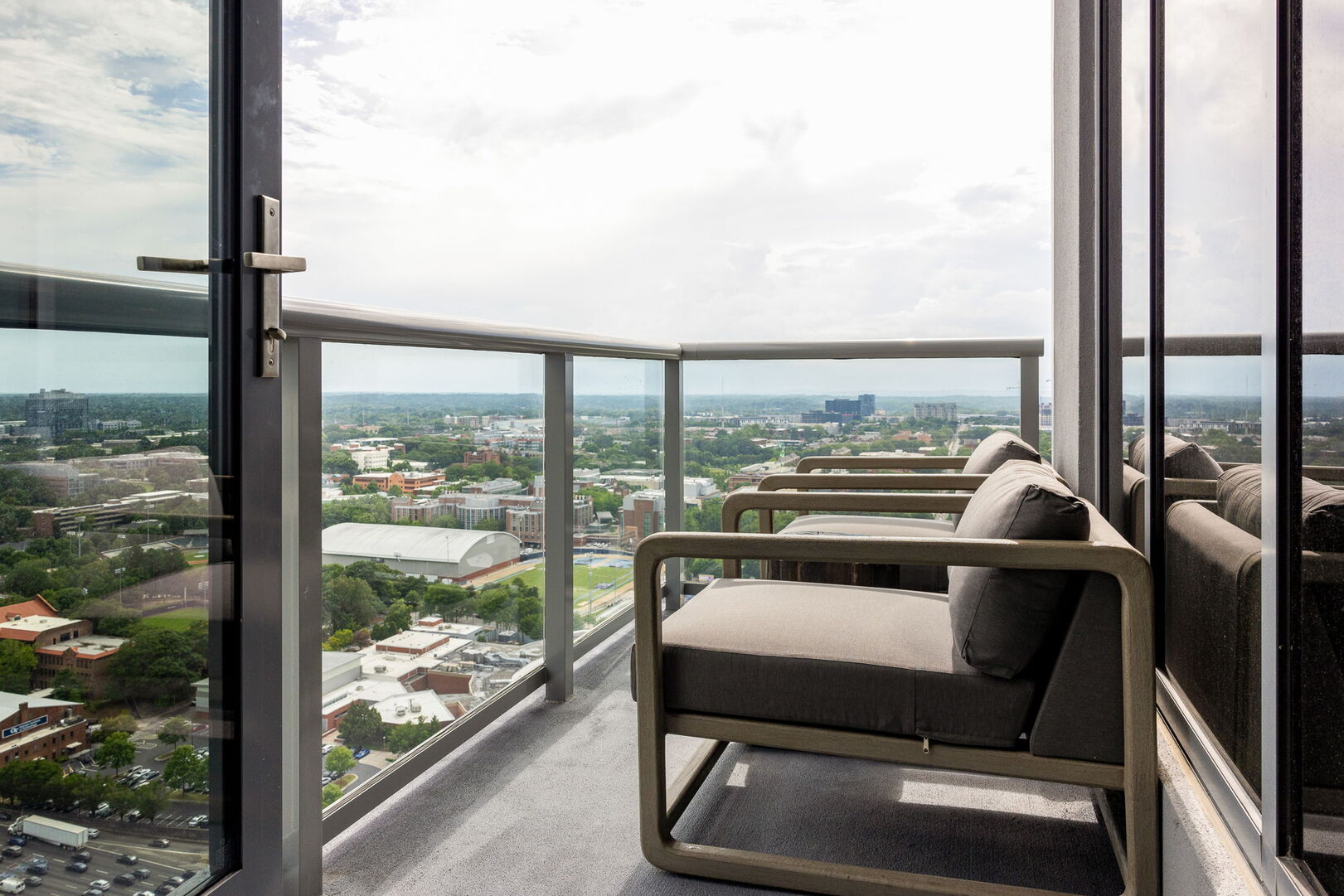 Balcony with stunning views of Midtown Atlanta