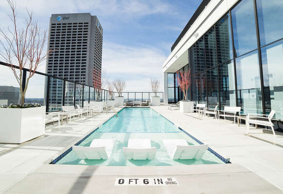 Rooftop pool