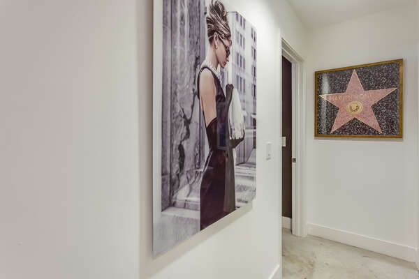 Image of Art Featured on the Hallway Walls.