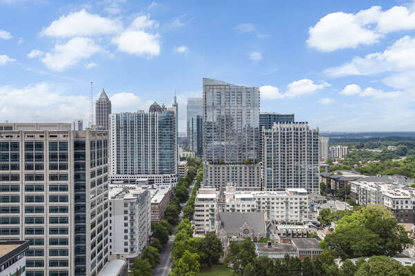 View of the City from the Balcony