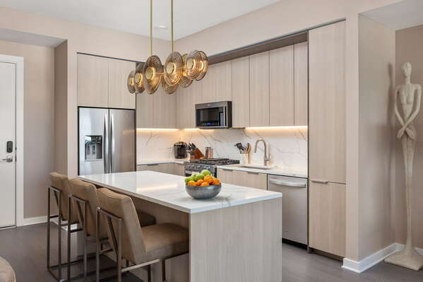 Kitchen fully equipped with all modern amenities