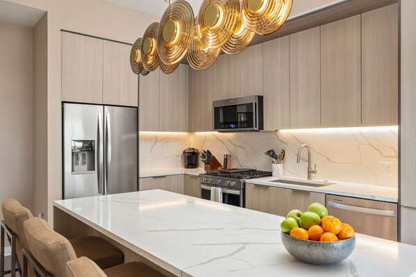 Kitchen fully equipped with all modern amenities