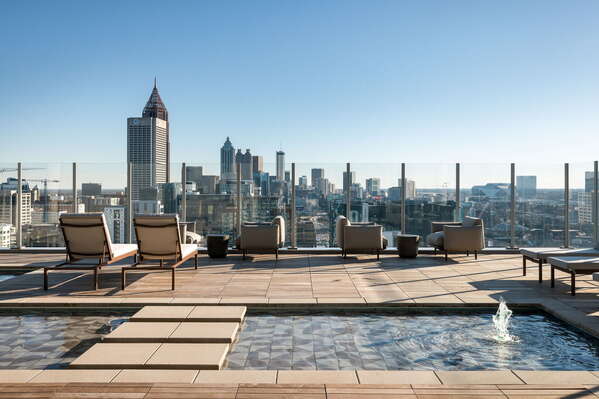 Sky deck offering 360-degree views of Midtown Atlanta
