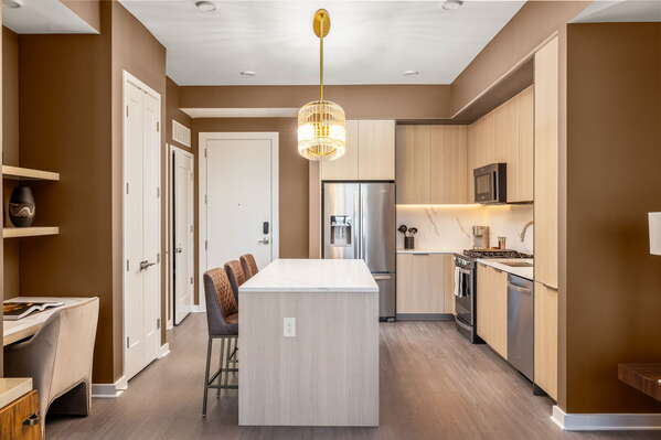 Kitchen fully equipped with all modern amenities