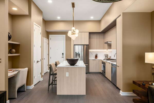 Kitchen fully equipped with all modern amenities