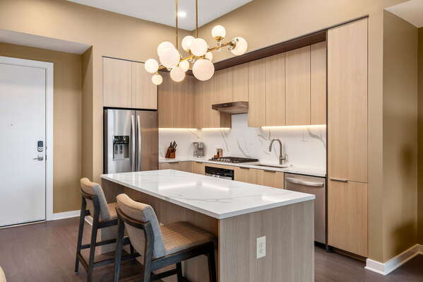 Kitchen fully equipped with all modern amenities