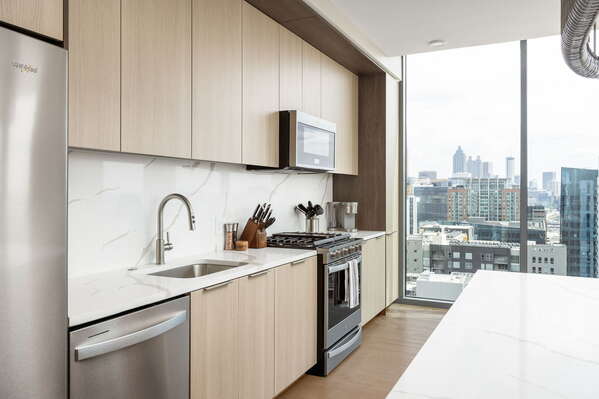 Kitchen fully equipped with all modern amenities