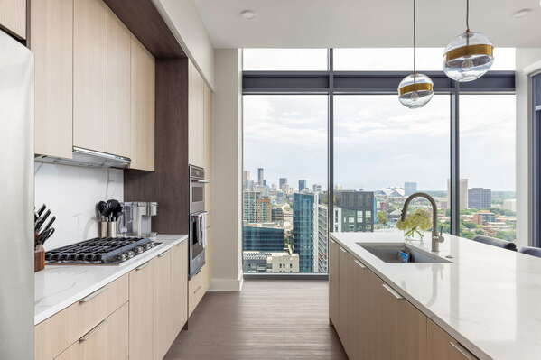 Kitchen fully equipped with all modern amenities